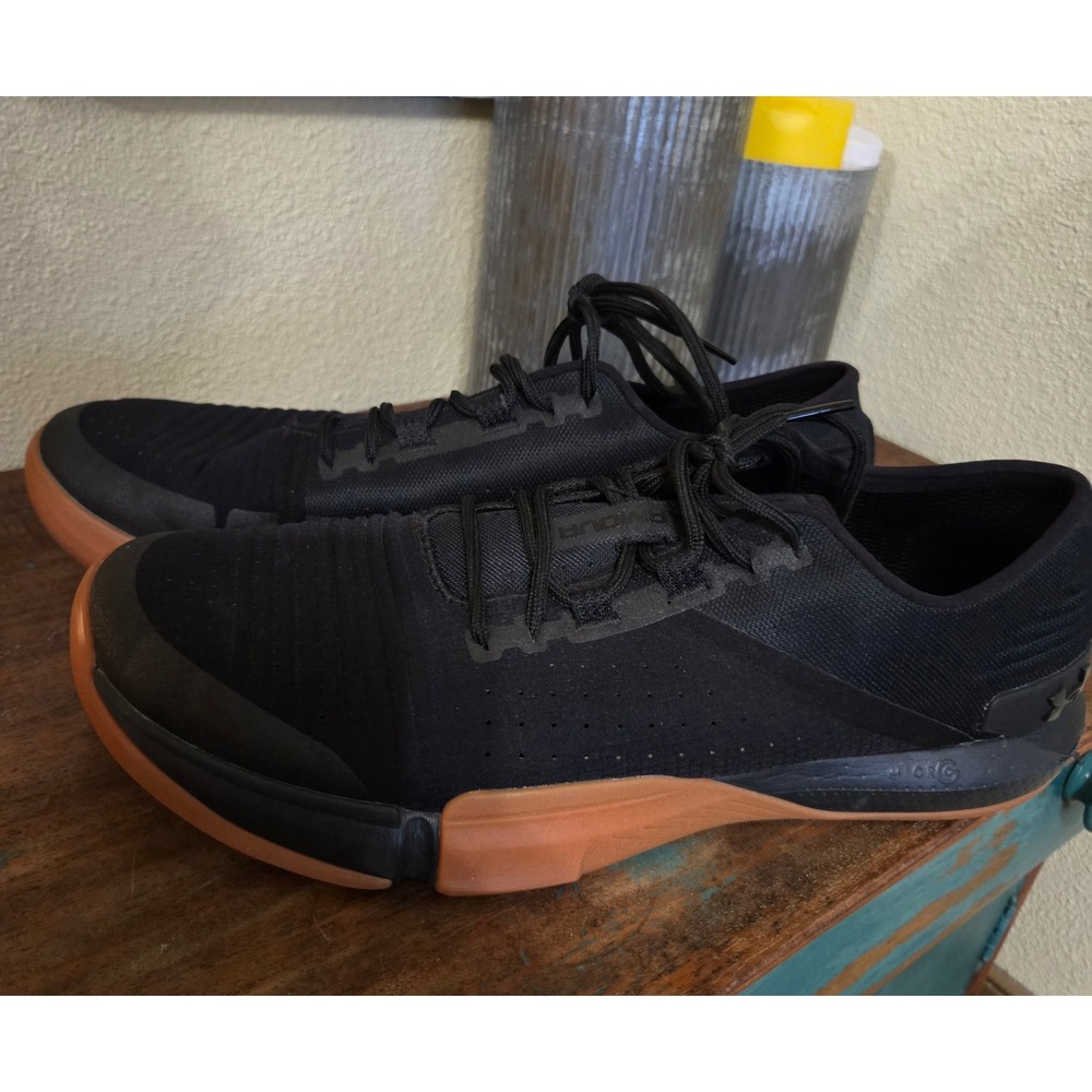 Under Armour Mens TriBase Reign 2 Training Shoes Black Gum 3021289-001 Size 11
